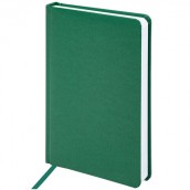 Ежедневник недатированный А5 (138х213 мм) BRAUBERG "Select", балакрон, 160 л., зеленый, 123431