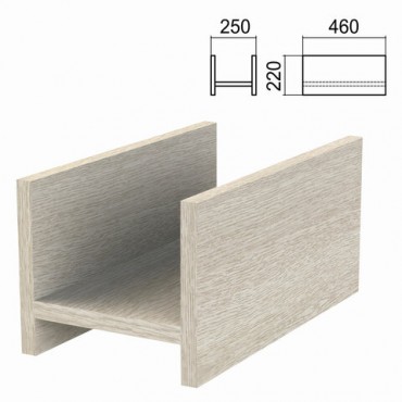 Подставка под системный блок "Арго", 250х460х220 мм, ясень шимо