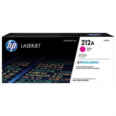 Картридж лазерный HP (W2123A) Color LaserJet M554/M555, №212A, пурпурный, оригинальный, ресурс 4500 страниц