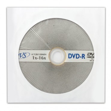 Диск DVD-R VS, 4,7 Gb, 16x, бумажный конверт (1 штука)