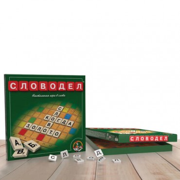 Игра настольная "Словодел" (зеленый), 0309