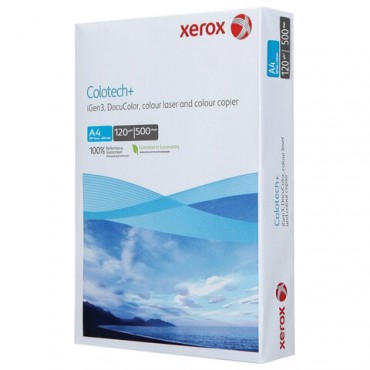 Бумага для цветной лазерной печати А4, 120 г/м2, 500 л., XEROX COLOTECH+, Австрия, 161% CIE, 003R94651