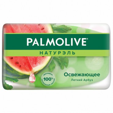 Мыло туалетное 90 г, PALMOLIVE НАТУРЭЛЬ "Летний арбуз", освежающее, 32940, 8693495032940